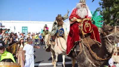 Los Reyes Magos en el municipio de Yaiza 
