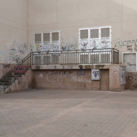 Pabellón Deportivo de Argana Alta en noviembre de 2023. Foto: José Luis Carrasco.