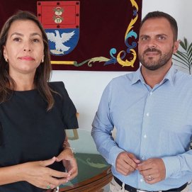 Maite Corujo y Yonathan de León