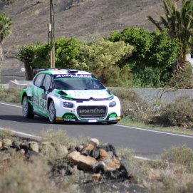 Coche de Yeray Lemes en el Rally Orvecame Isla de Lanzarote