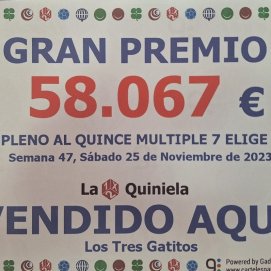 La quiniela con premio repartida en Puerto del Carmen