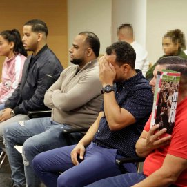Los acusados durante el juicio celebrado este martes