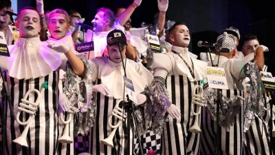 Presentación de la murga Los Simplones, 2025