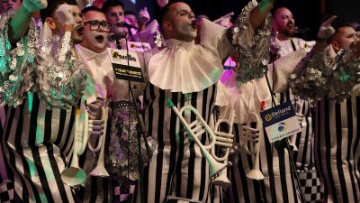 Presentación de la murga Los Simplones, 2025
