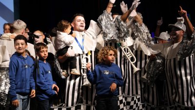 Presentación de la murga Los Simplones, 2025