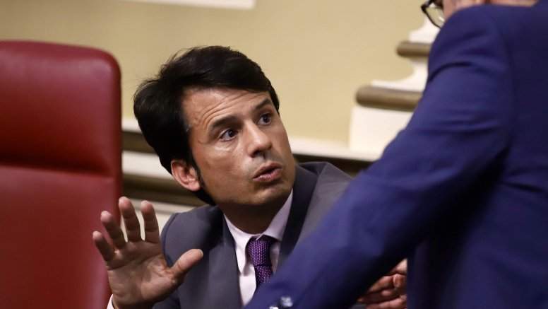 Marcos Bergaz (PSOE) en el Parlamento de Canarias 