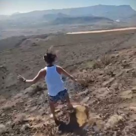 La mujer sancionada por el Cabildo en un clip del vídeo