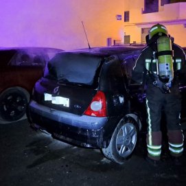 Incendio de vehículo en Arrecife