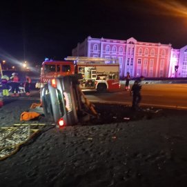 Accidente de tráfico en la rotonda de entrada a Arrecife