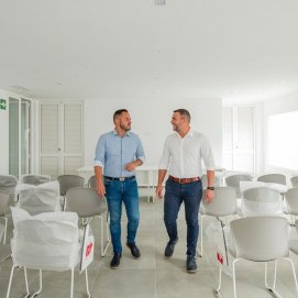 La nueva sala en el barrio de Argana 
