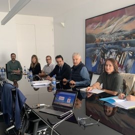 La reunión entre el equipo del Ayuntamiento de Tías y la Cámara de Comercio
