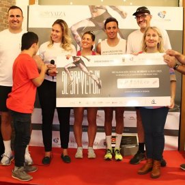 Entrega del cheque a Creciendo Yaiza