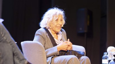 Manuela Carmena durante su visita a Lanzarote. 