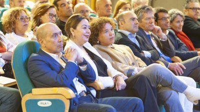 Manuela Carmena durante su visita a Lanzarote. 