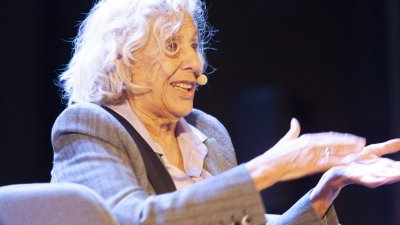 Manuela Carmena durante su visita a Lanzarote. 