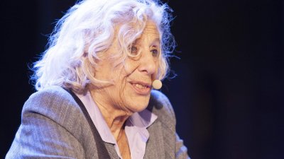 Manuela Carmena durante su visita a Lanzarote. 