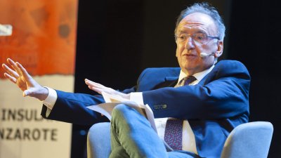 Manuela Carmena durante su visita a Lanzarote. 
