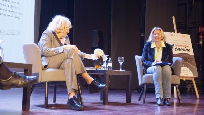 Manuela Carmena durante su visita a Lanzarote. 