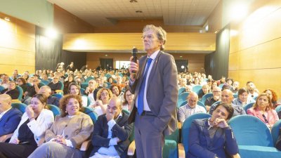 Manuela Carmena durante su visita a Lanzarote. 