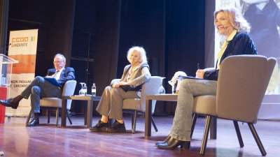 Manuela Carmena durante su visita a Lanzarote. 