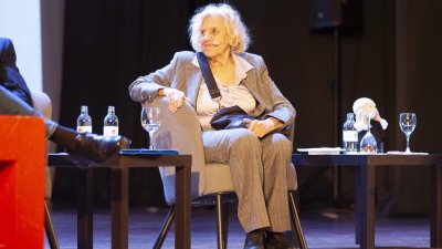 Manuela Carmena durante su visita a Lanzarote. 