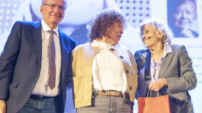 Manuela Carmena durante su visita a Lanzarote. 
