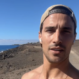 El exfutbolista Jaime Astrain ha elegido Lanzarote para disfrutar del comienzo de este 2024