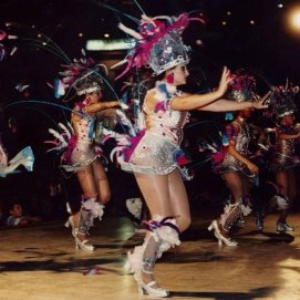 Comparsa Sur Caliente de Lanzarote en el 2000