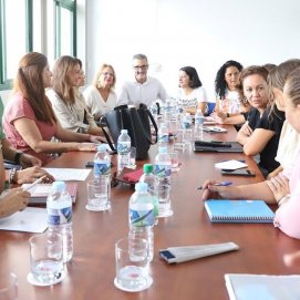 Reunión del Cabildo de Lanzarote para la renovación el programa de ayudas económicas 