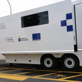 La unidad móvil del programa de detección precoz del cáncer de mama
