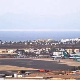Bomberos en el Aeropuerto de Lanzarote