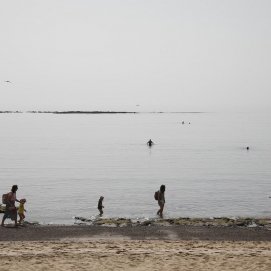 Calima en Arrecife (Foto: José Luis Carrasco)