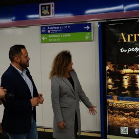 El Ayuntamiento de Arrecife ha lanzado en el Metro de Madrid la campaña 'Arrecife tu próxima parada'