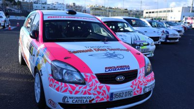 Verificaciones y salida del 46º Rallye Orvecame-Isla de Lanzarote