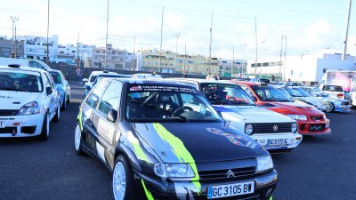 Verificaciones y salida del 46º Rallye Orvecame-Isla de Lanzarote