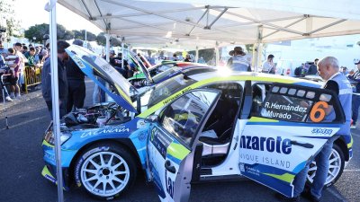 Verificaciones y salida del 46º Rallye Orvecame-Isla de Lanzarote