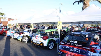 Verificaciones y salida del 46º Rallye Orvecame-Isla de Lanzarote