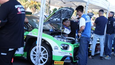 Verificaciones y salida del 46º Rallye Orvecame-Isla de Lanzarote
