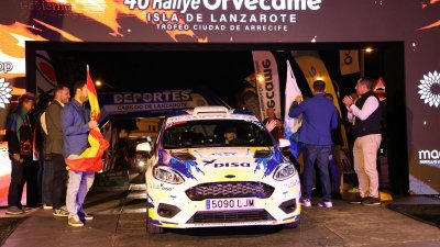 Verificaciones y salida del 46º Rallye Orvecame-Isla de Lanzarote