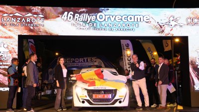 Verificaciones y salida del 46º Rallye Orvecame-Isla de Lanzarote