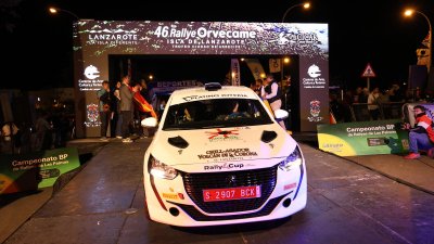 Verificaciones y salida del 46º Rallye Orvecame-Isla de Lanzarote