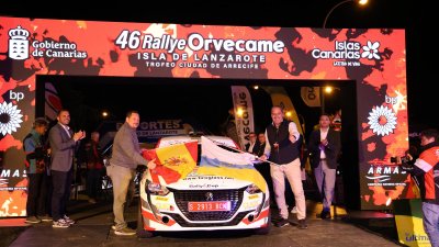 Verificaciones y salida del 46º Rallye Orvecame-Isla de Lanzarote
