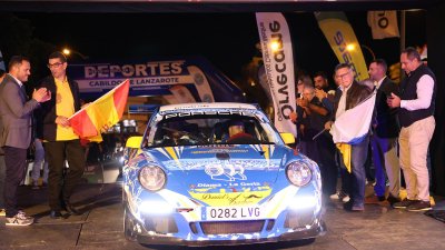 Verificaciones y salida del 46º Rallye Orvecame-Isla de Lanzarote