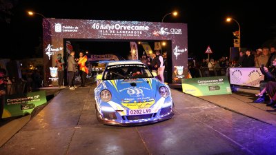 Verificaciones y salida del 46º Rallye Orvecame-Isla de Lanzarote