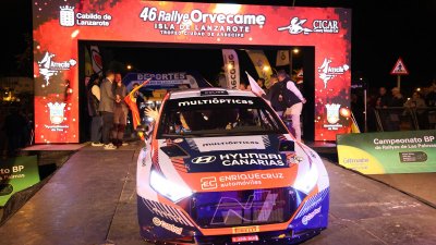 Verificaciones y salida del 46º Rallye Orvecame-Isla de Lanzarote
