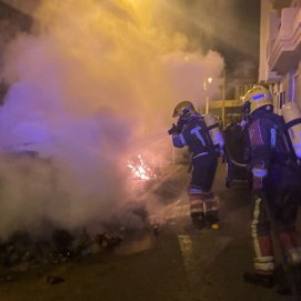 Incendio de contenedores