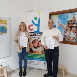 Ligia Molnar y Luis Manuel Diosdado firman un acuerdo de colaboración
