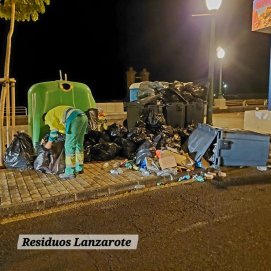 Imágenes de la basura acumulada en el centro de Arrecife