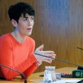 La ministra de Inclusión, Seguridad Social y Migraciones, Elma Saiz, sobre la reforma del estatuto de migrantes. Foto: Gobierno de España.