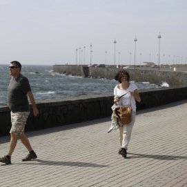 Imágenes del viento en Arrecife (Foto: Juan Mateos)